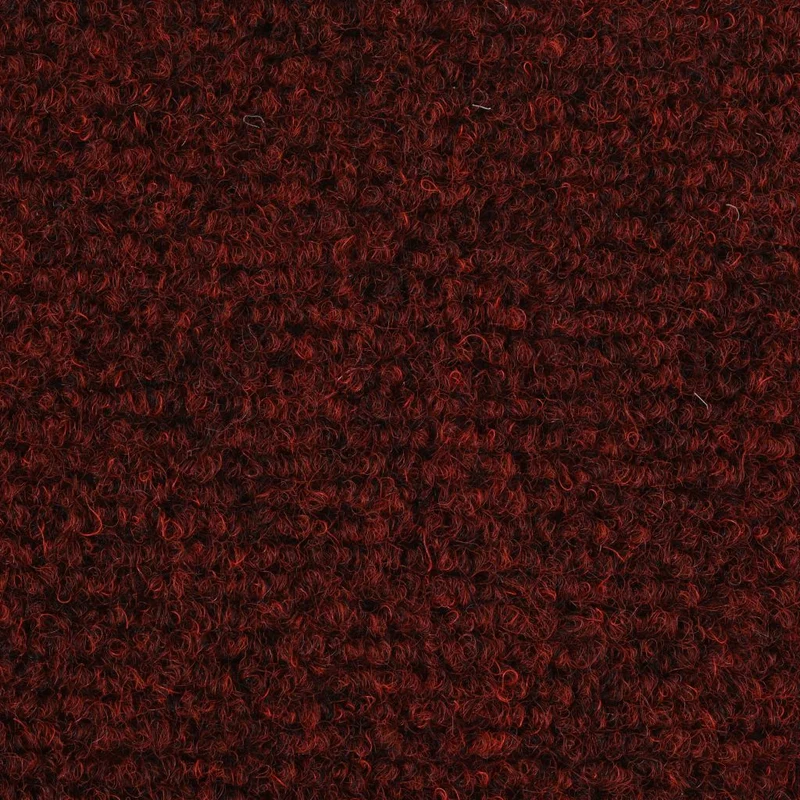 Tapis d'escalier auto-adhésif Poinçon aiguilleté 15 pièces Rouge DEC023314