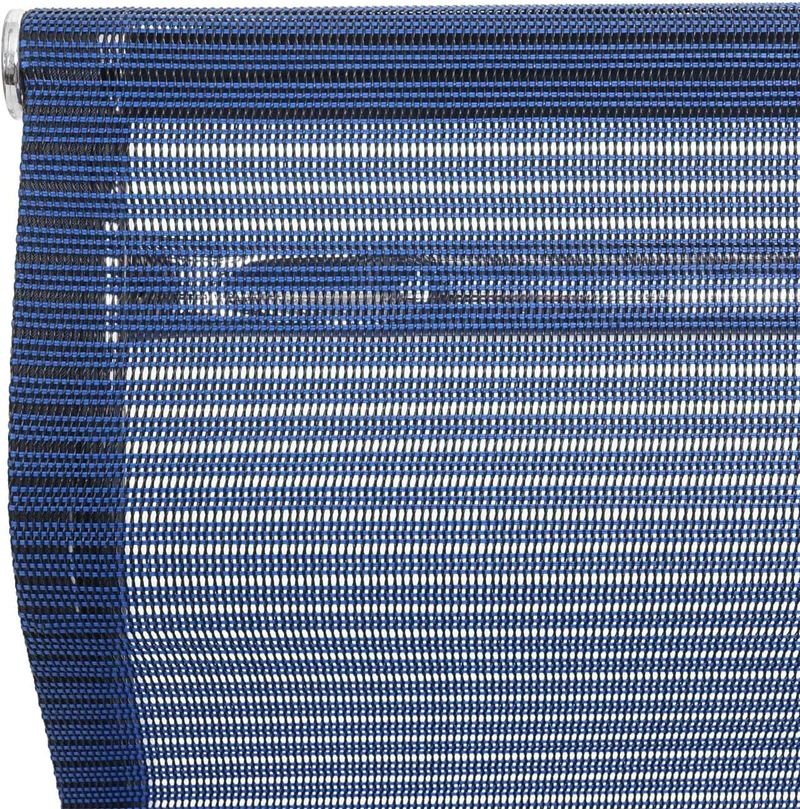 Chaise de bureau pivotante sans accoudoirs revêtement en maille tissu/textile bleu BUR04110