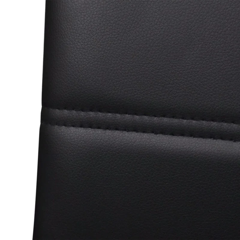 Lot de 4 chaises de salle à manger cuisine cantilever noir synthétique CDS021417
