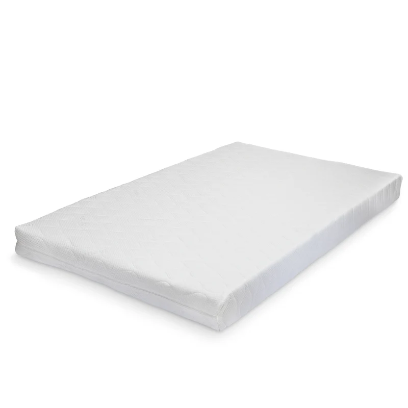 Lit pour enfant cabane maison avec matelas sommier à lattes bois de pin blanc 140 x 200 cm 03_0005510