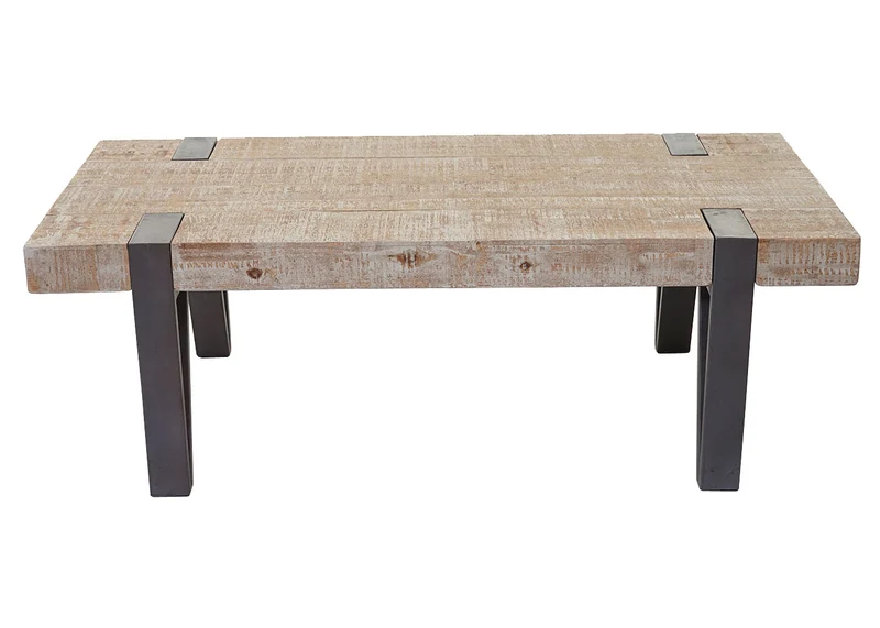 Table basse table de salon en bois de sapin massif rustique certifié FSC 40x120x60cm 04_0005006