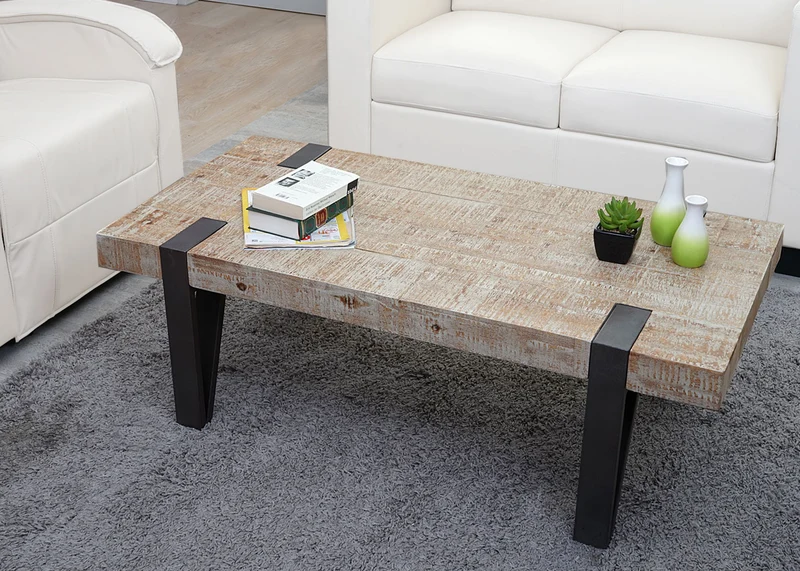 Table basse table de salon en bois de sapin massif rustique certifié FSC 40x120x60cm 04_0005006