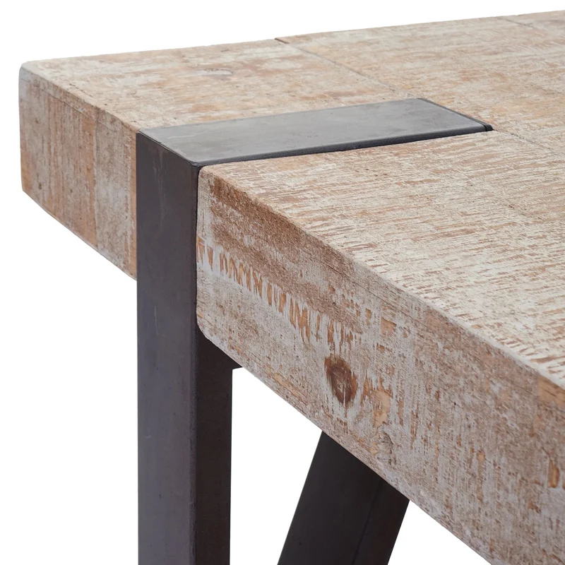 Table basse table de salon en bois de sapin massif rustique certifié FSC 40x120x60cm 04_0005006