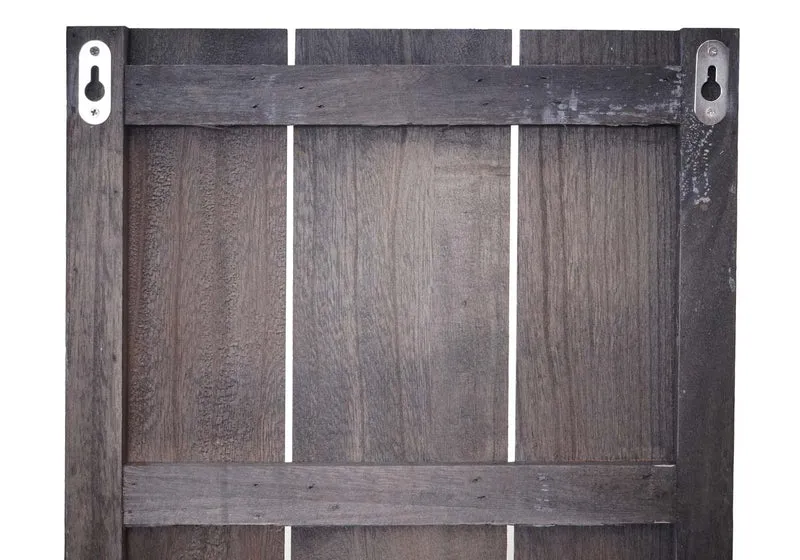 Étagère murale en bois 3 niveaux 150x33x13cm bois massif vintage marron vieilli 04_0005177