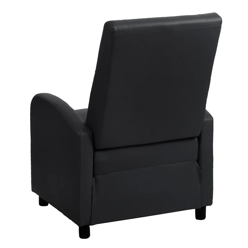 Fauteuil TV relax synthétique pliable 99x70x75cm synthétique noir 04_0002005