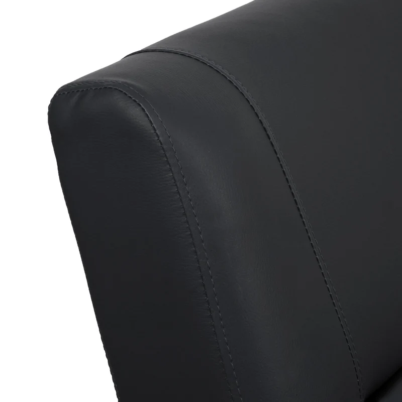 Fauteuil TV relax synthétique pliable 99x70x75cm synthétique noir 04_0002005