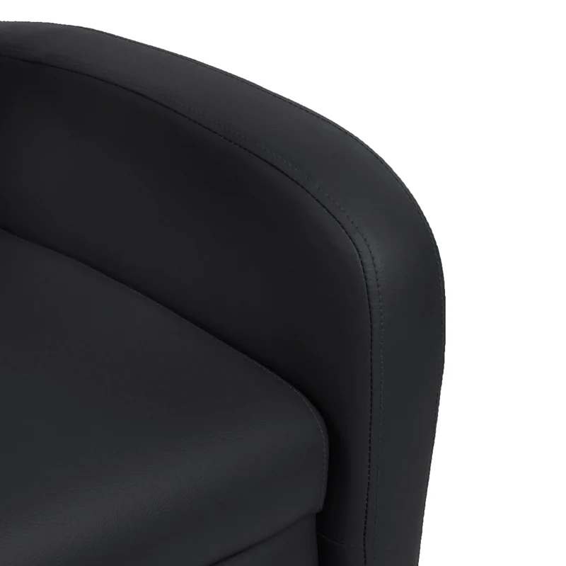Fauteuil TV relax synthétique pliable 99x70x75cm synthétique noir 04_0002005
