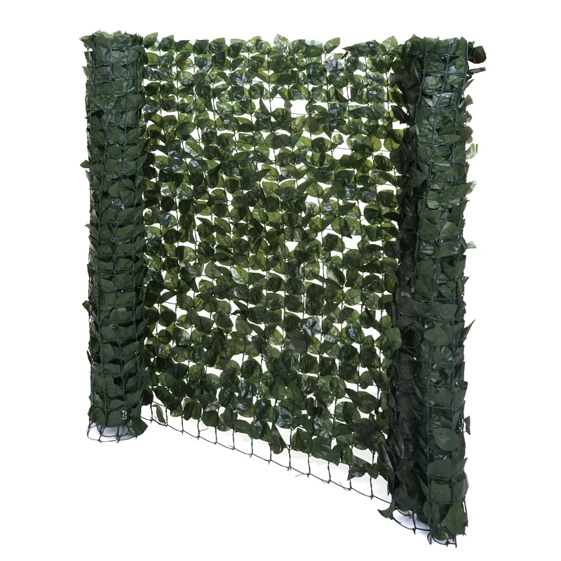Brise-vue pour balcon pare-vue haie revêtement de protection contre le vent pour clôture de terrasse 300x100cm vert foncé 04_0001085