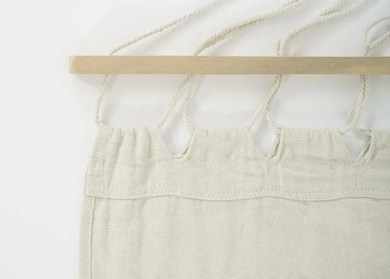 Hamac balançoire suspendue jusqu'à 200kg avec toile pour protection solaire cadre en bois 420cm 2 personnes blanc crème 04_0003394