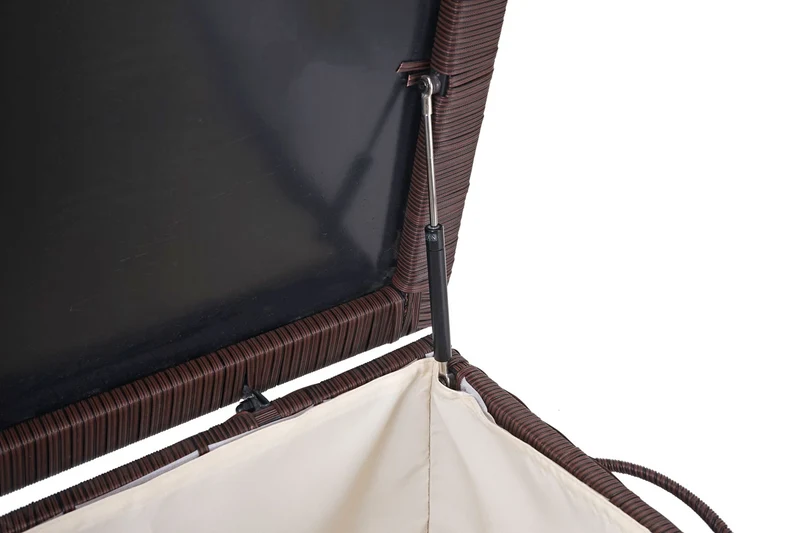 Coffre de rangement pour jardin en polyrotin avec roulettes rangement coussins 51x100x50cm 170L 04_0002576