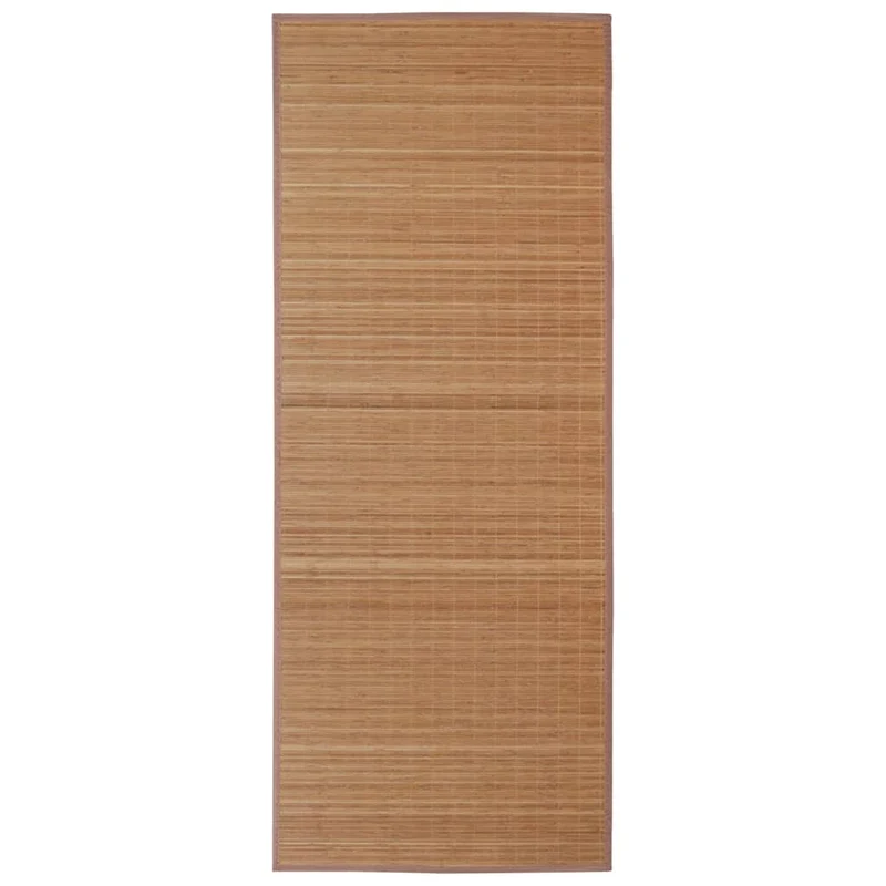Tapis rectangulaire Marron Bambou 120 x 180 cm DEC023833