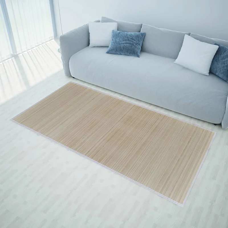 Tapis en bambou 160 x 230 cm Naturel DEC023933