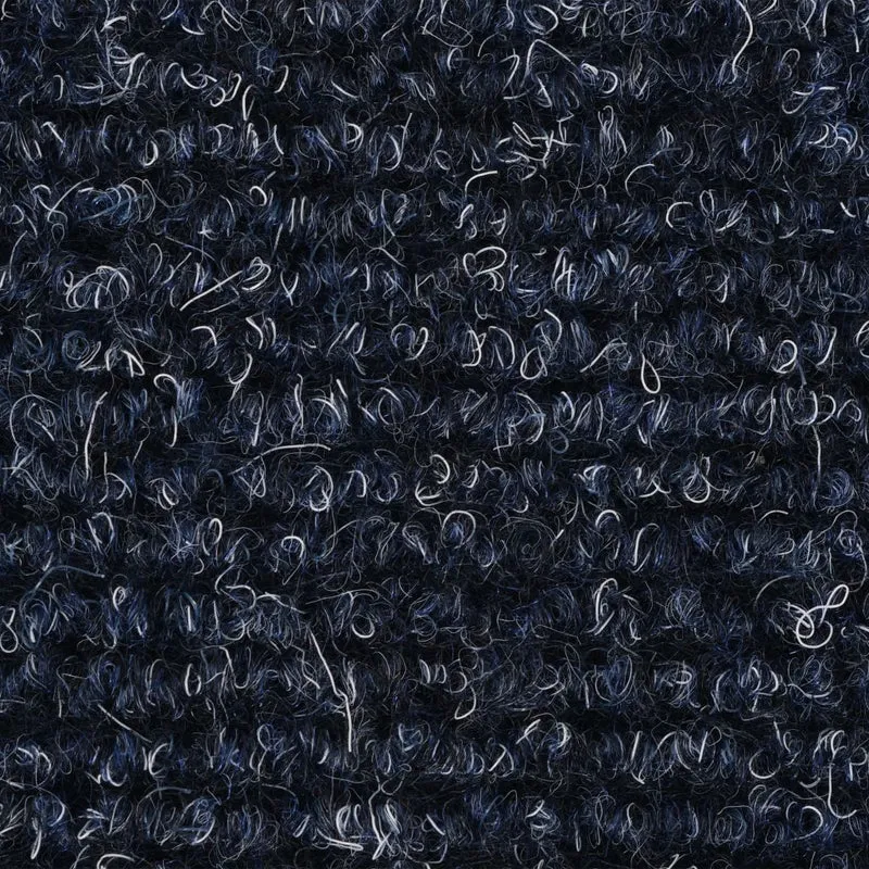 Tapis d'escalier auto-adhésif Poinçon aiguilleté 15 pièces Bleu DEC023315