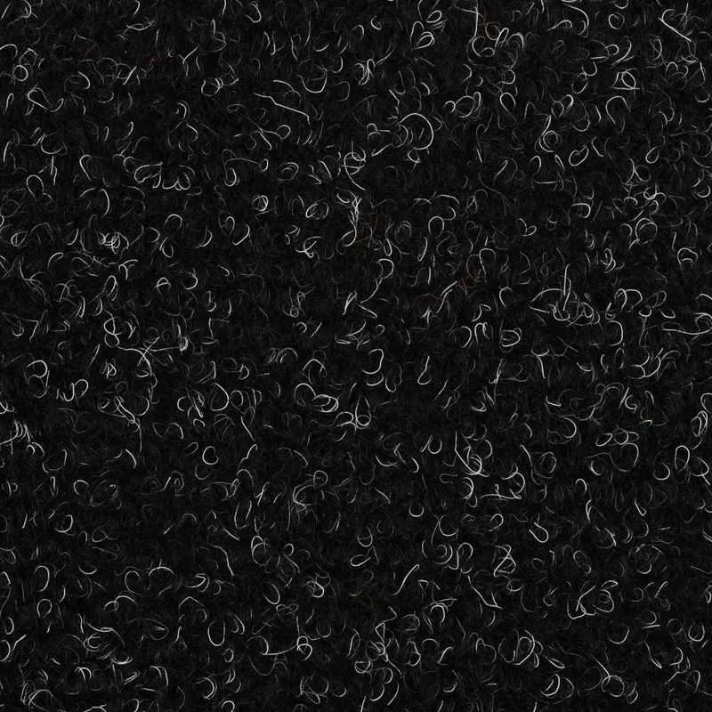 Tapis d'escalier auto-adhésif Poinçon aiguilleté 15 pièces Noir DEC023312