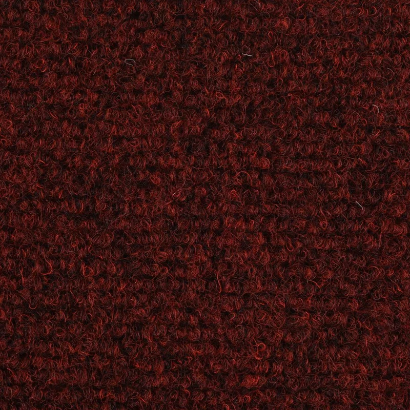 Tapis d'escalier auto-adhésif Poinçon aiguilleté 15 pièces Rouge DEC023308
