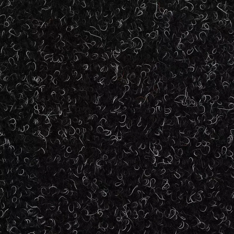 Tapis d'escalier auto-adhésif Poinçon aiguilleté 15 pièces Noir DEC023306