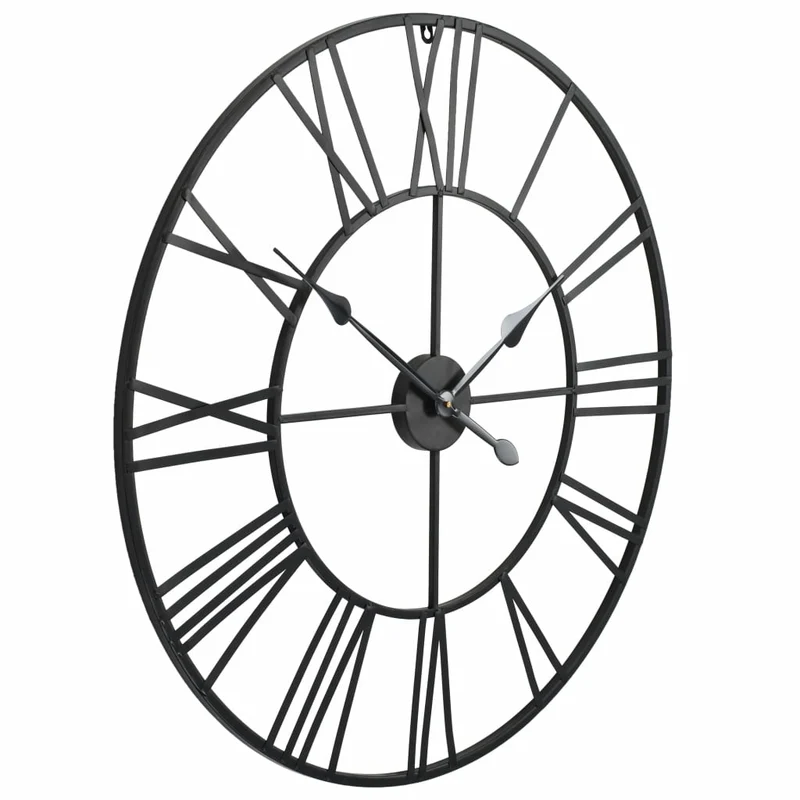 Horloge murale vintage avec mouvement à quartz Métal 80 cm XXL DEC022275
