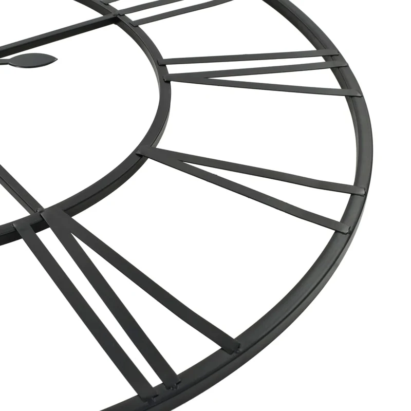 Horloge murale vintage avec mouvement à quartz Métal 80 cm XXL DEC022275