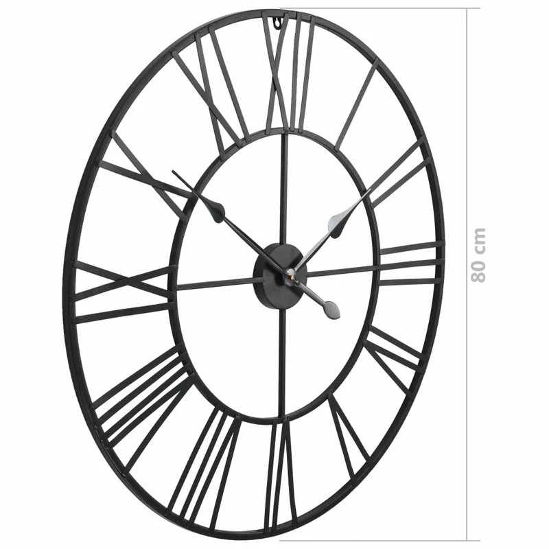 Horloge murale vintage avec mouvement à quartz Métal 80 cm XXL DEC022275