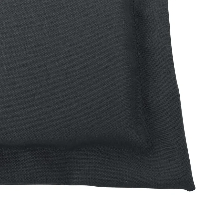 Lot de 2 coussins de chaise de jardin en tissu anthracite 120x50x3 cm DEC021542