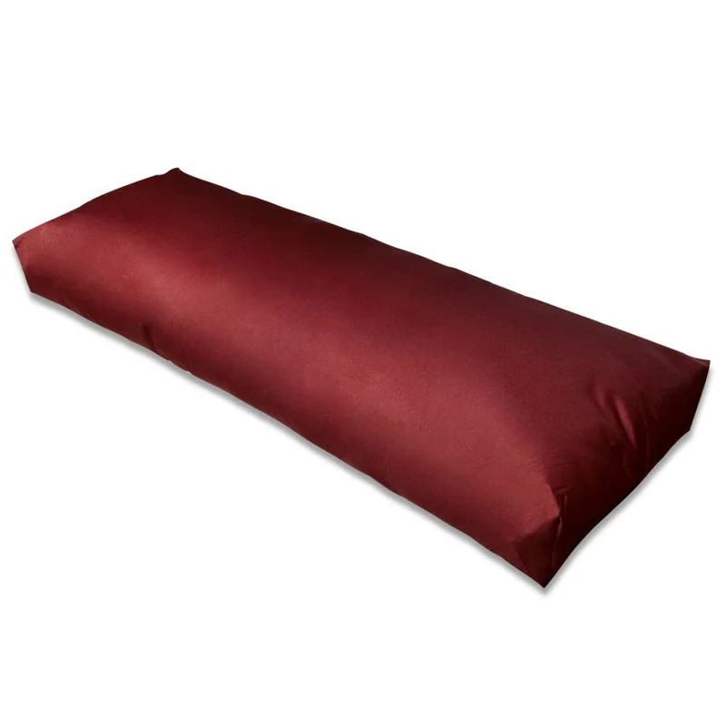 Coussin rembourré de dossier intérieur ou extérieur bordeaux 120x40x10 cm DEC021369