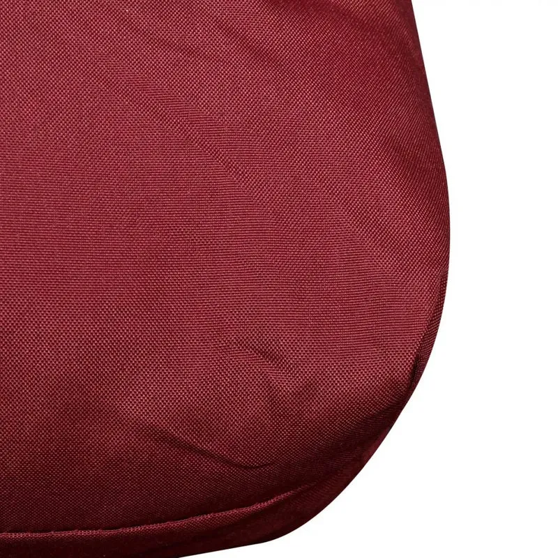 Coussin rembourré de dossier intérieur ou extérieur bordeaux 120x40x10 cm DEC021369