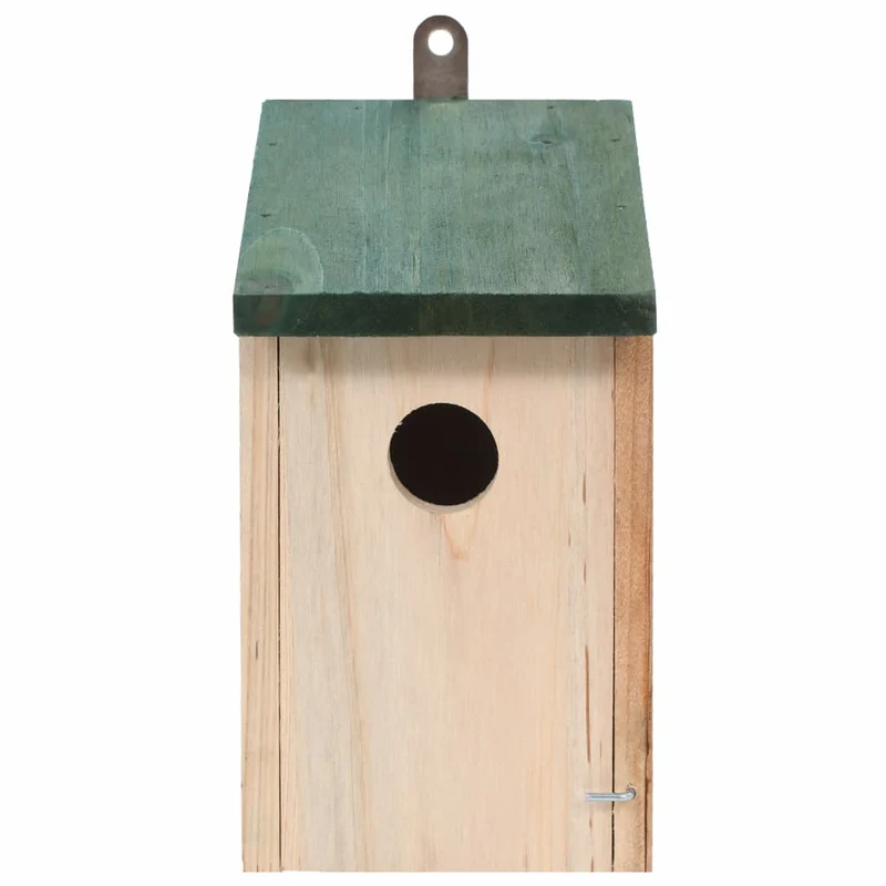 Nichoir oiseaux pour extérieur 4 pièces en bois 12x12x22 cm DEC020829