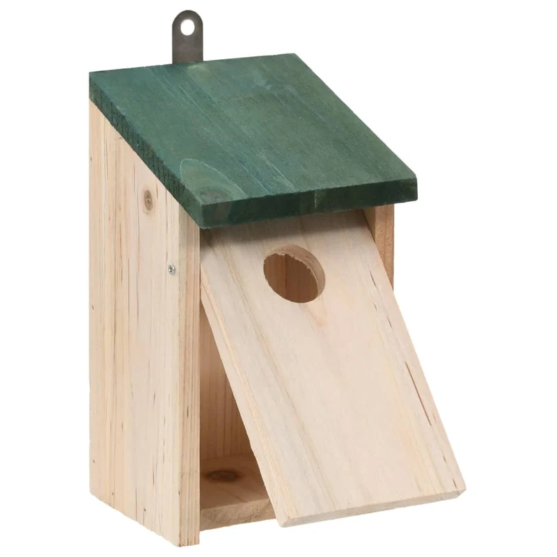 Nichoir oiseaux pour extérieur 4 pièces en bois 12x12x22 cm DEC020829