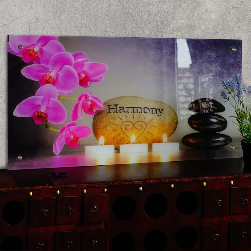 Tableau sur verre décoration à suspendre DEC04022