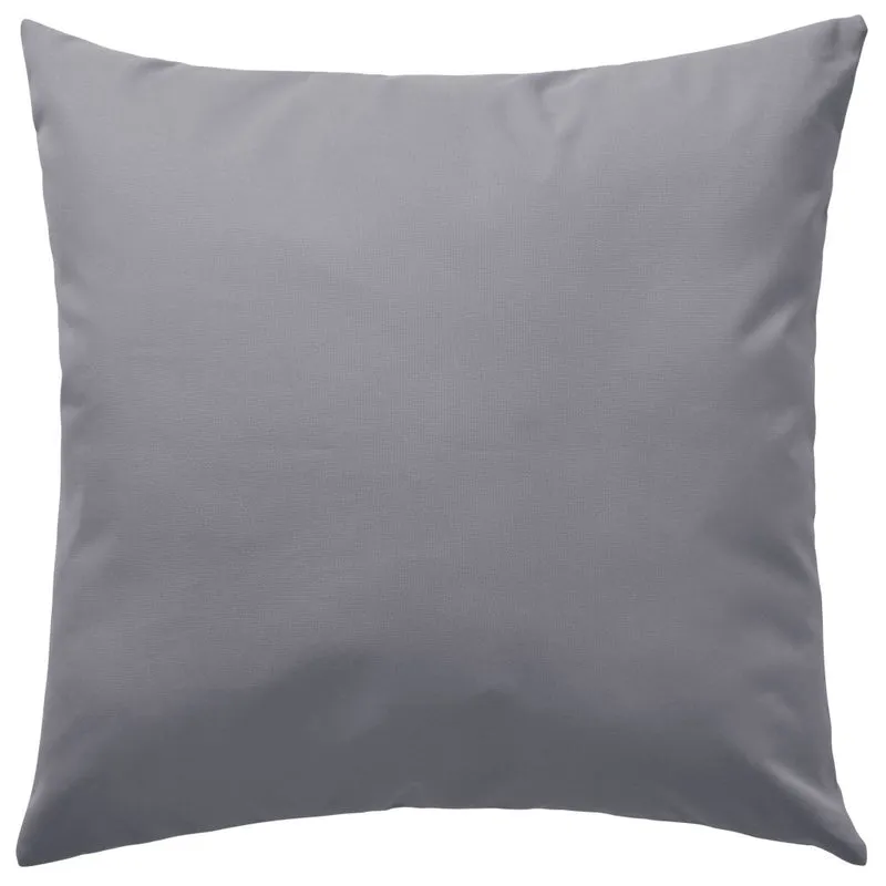 Lot de 4 coussins oreiller pour extérieur décoration jardin 45 x 45 cm gris DEC020103
