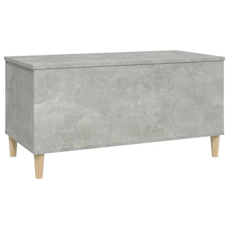 Table basse avec plateau relevable design moderne et contemporaine 90 x 44,5 x 45 cm bois d'ingénierie gris DEC039354