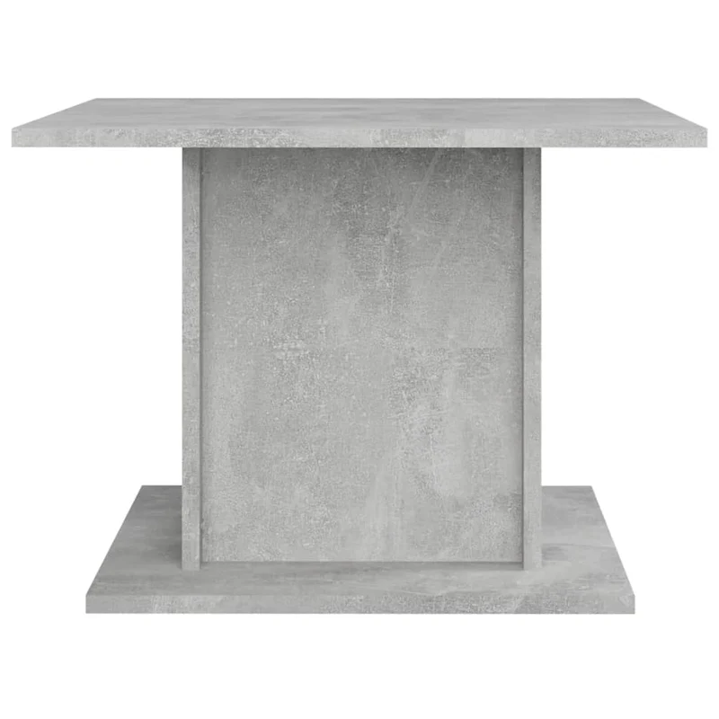 Table basse design moderne et contemporaine 55,5 x 55,5 x 40 cm bois d'ingénierie gris DEC039302