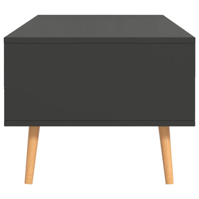 Table basse design moderne et contemporaine 100 x 49,5 x 43 cm bois d'ingénierie gris DEC039147