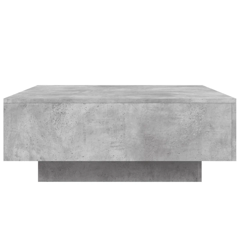 Table basse design moderne et contemporaine 80 x 80 x 31 cm bois d'ingénierie gris DEC039345