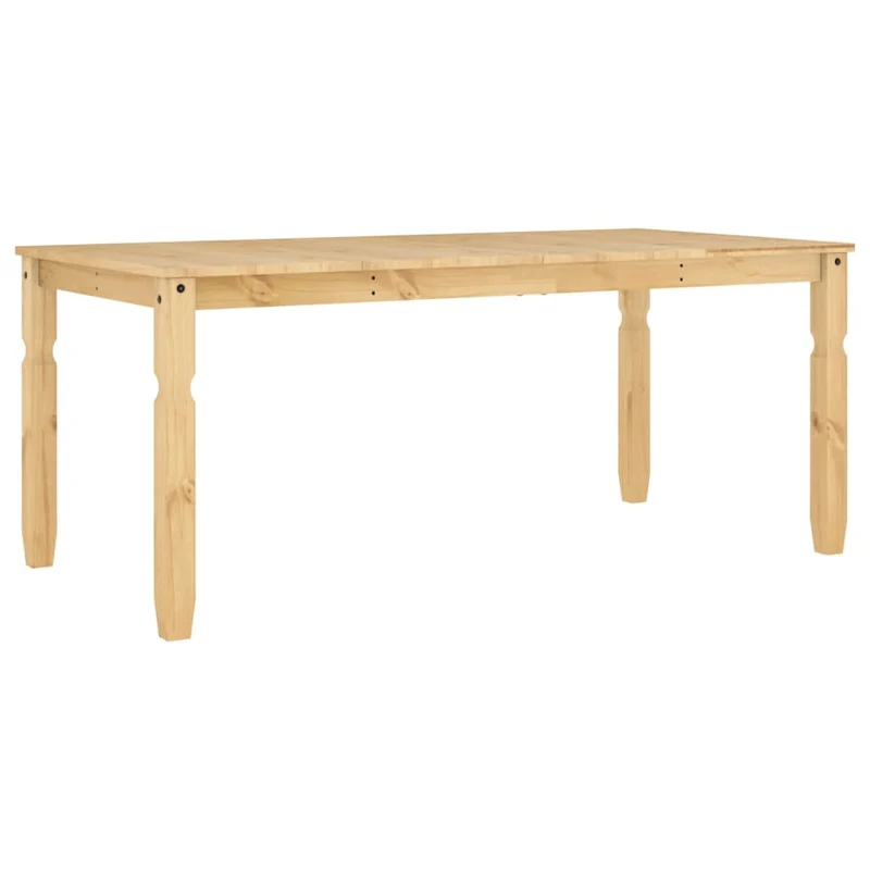 Table de salle à manger design rustique 180 x 90 x 75 cm bois massif de pin DEC036853