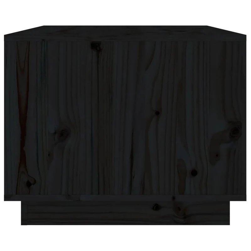 Table basse design moderne et contemporaine 80 x 50 x 40 cm bois massif de pin noir DEC039772