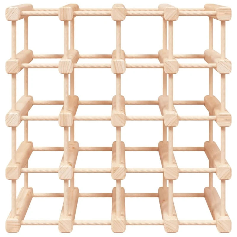 Casier range bouteilles étagère de rangement vin pour 20 bouteilles 46,5 x 23 x 46,5 cm en bois de pin DEC024396