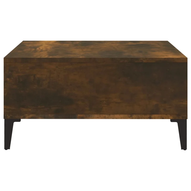 Table basse design moderne et contemporaine 60 x 60 x 30 cm bois d'ingénierie marron DEC038455