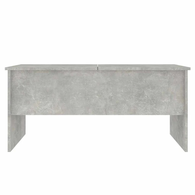 Table basse avec plateau relevable design moderne et contemporain 102 x 50,5 x 46,5 cm bois d'ingénierie gris DEC039246