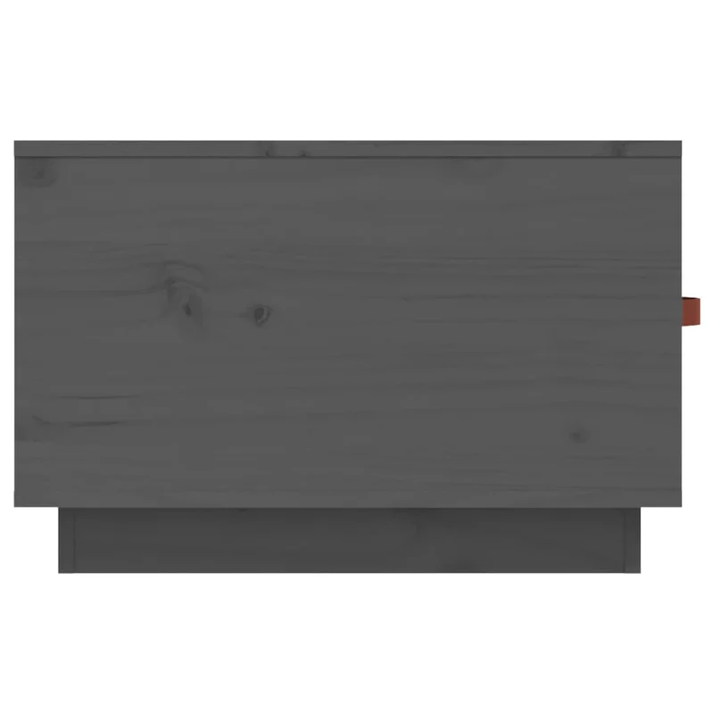 Table basse design moderne et contemporaine 60 x 53 x 35 cm bois massif de pin gris DEC039186