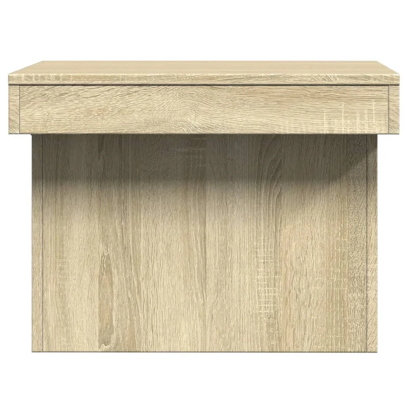 Table basse plateau coulissant design moderne et contemporaine 100 x 55 x 40 cm bois d'ingénierie couleur chêne DEC038881