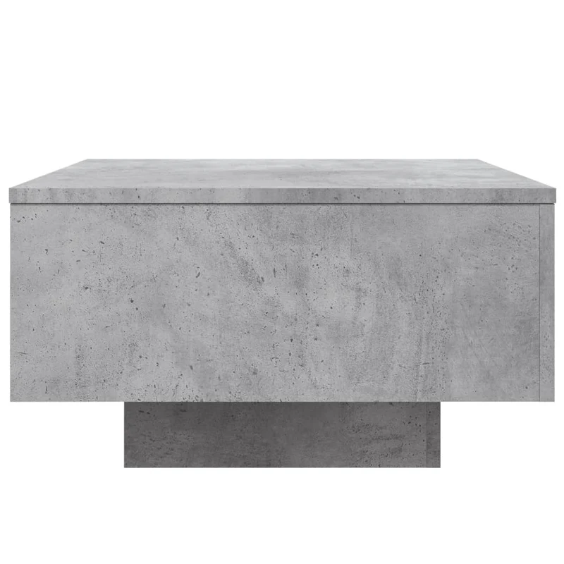 Table basse design moderne et contemporaine 55 x 55 x 31 cm bois d'ingénierie gris DEC039304