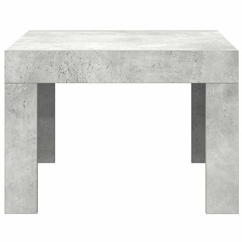 Table basse design moderne et contemporaine 50 x 50 x 35 cm bois d'ingénierie gris DEC039288