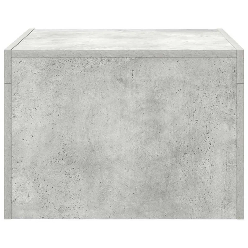Table basse design moderne et contemporaine 50 x 50 x 35 cm bois d'ingénierie gris DEC039288