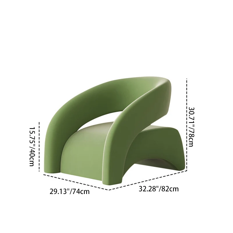 Contemporary Scandinavian Cream Curved Square Eucalyptus Wood Sherpa Fabric Velvet Accent Chair Backrest Armrest For Living Room