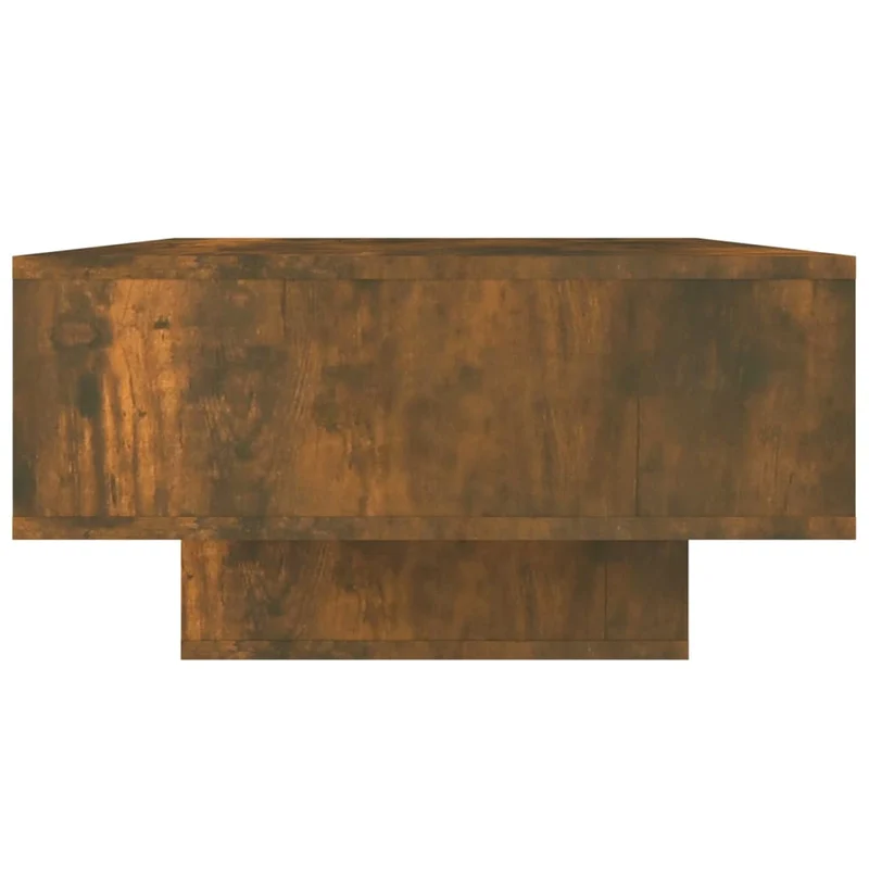 Table basse avec 3 compartiments design moderne et contemporaine 105 x 55 x 32 cm bois d'ingénierie marron DEC038390
