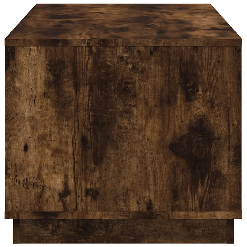 Table basse avec 2 compartiments design moderne et contemporaine 102 x 50 x 44 cm bois d'ingénierie marron DEC038373