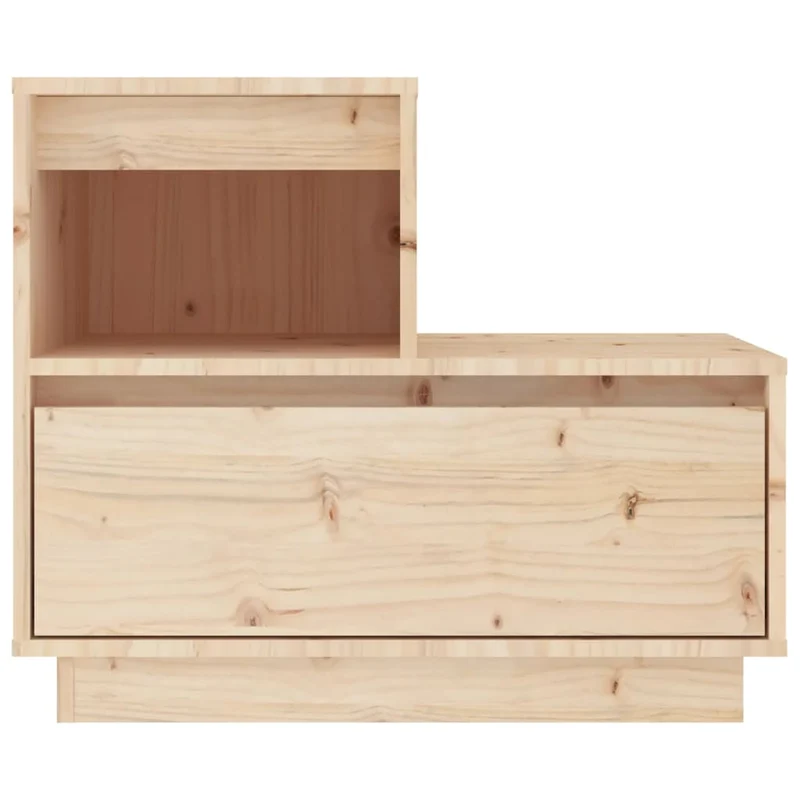 Lot de 2 tables de chevet avec tiroir et compartiment 60 x 34 x 51 cm bois de pin non traité DEC035335