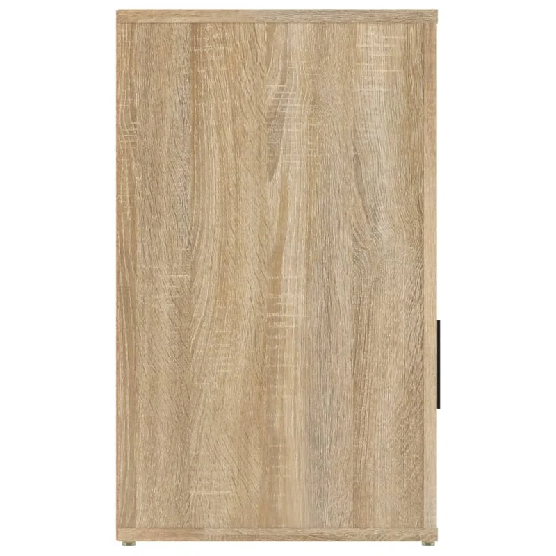 Table de chevet avec tiroir et 1 compartiment avec porte 50 x 36 x 60 cm bois d'ingénierie couleur chêne DEC033890