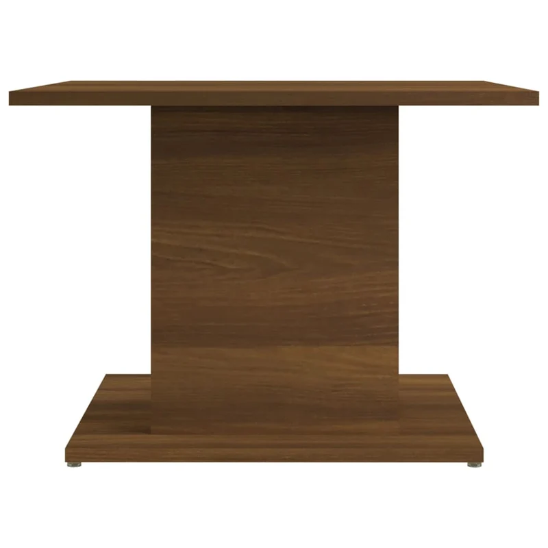 Table basse design moderne et contemporaine 55,5 x 55,5 x 40 cm bois d'ingénierie marron DEC038690